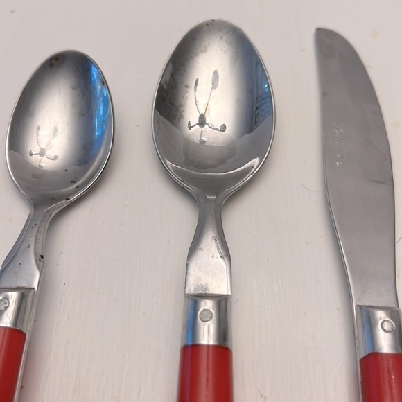 Vintage Washington Forge Mardi Gras 5 Piece Place Setting Red silverware - Picture 4 of 9